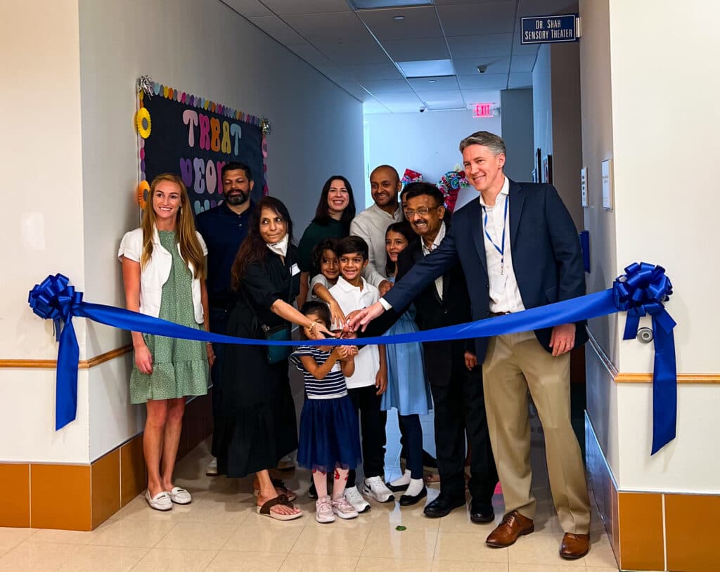 St. Joseph’s School for the Blind sensory theater ribbon cutting